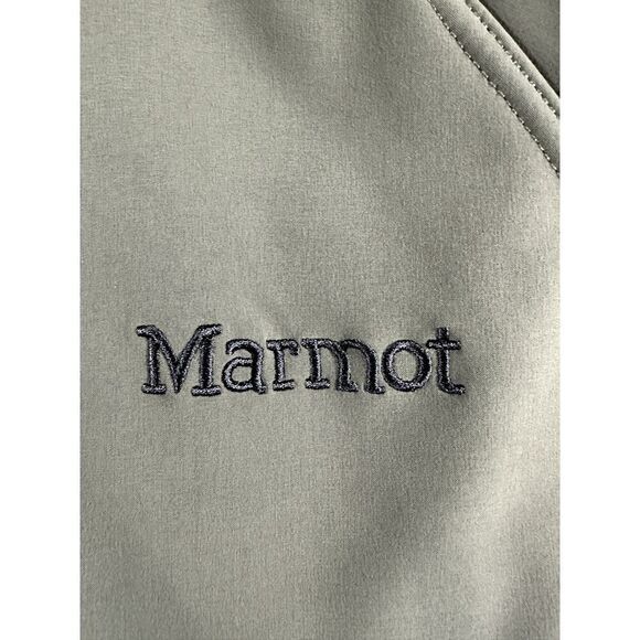 Marmot Gravity Softshell Jacket Grey Fleece Lined Full Zip Outdoors Men M - Picture 3 of 11